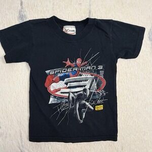 Spider-Man 3 Chase Authentics Cheerios Promo T-Shirt Youth XS Black NASCAR VTG